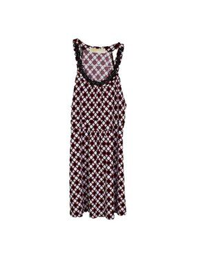 Michael Kors Blouse XS Womens Circle Geometric Printed Scoop Neck Tank Stretch